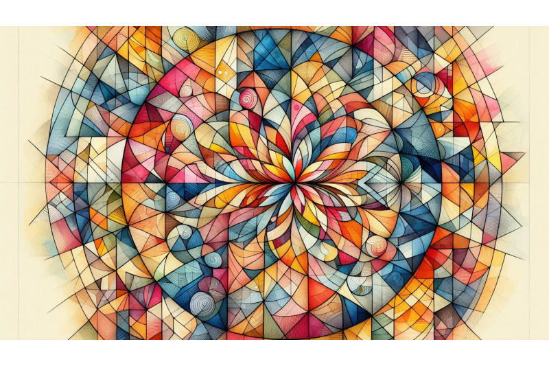 floral-geometry-grid
