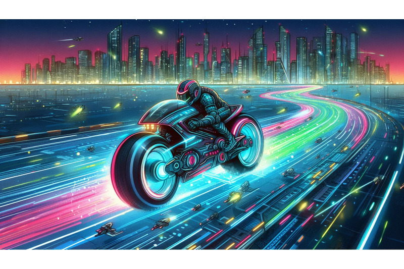 futuristic-hoverbike-racing-track