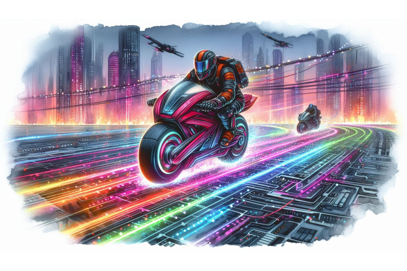 futuristic-hoverbike-racing-track