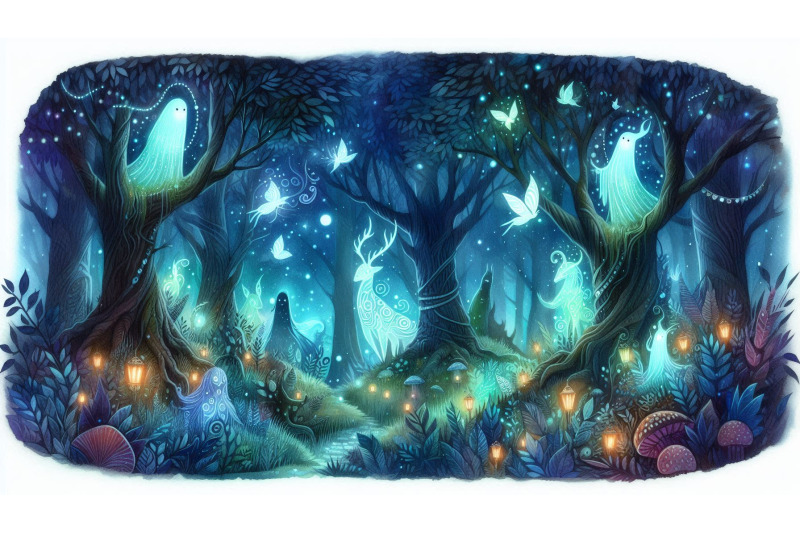 glowing-enchanted-forest-creatures