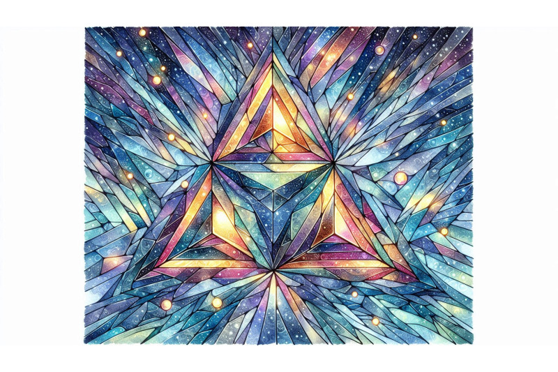 iridescent-glass-triangles