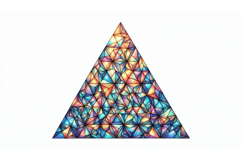 iridescent-glass-triangles