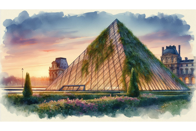 louvre-pyramid-at-dusk