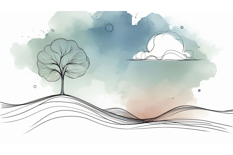 minimal-tree-hill-lineart