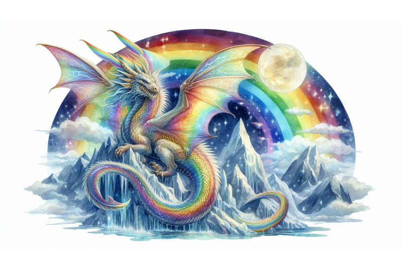 rainbow-dragon-on-crystal-mountain