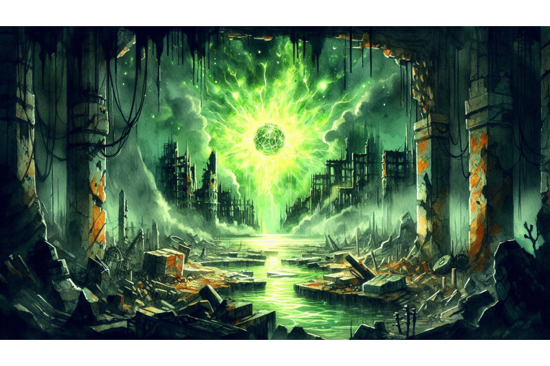 ruined-wasteland-green-glow