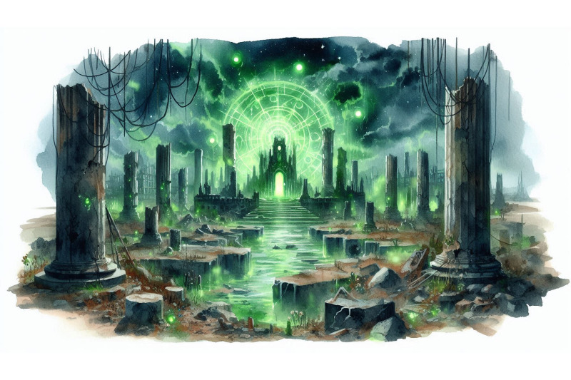 ruined-wasteland-green-glow