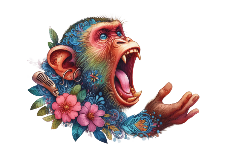 shouting-monkey