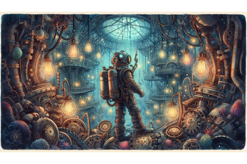 steampunk-diver-deep-sea-lab