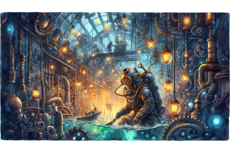 steampunk-diver-deep-sea-lab
