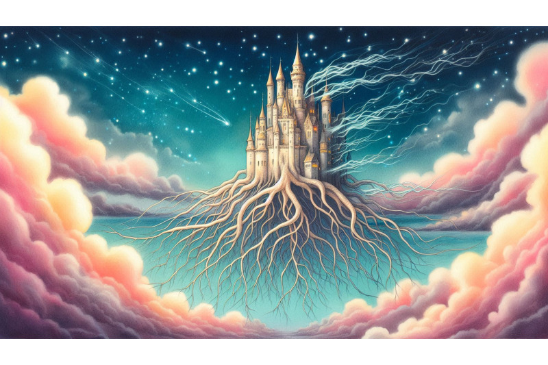 surreal-floating-castle-roots