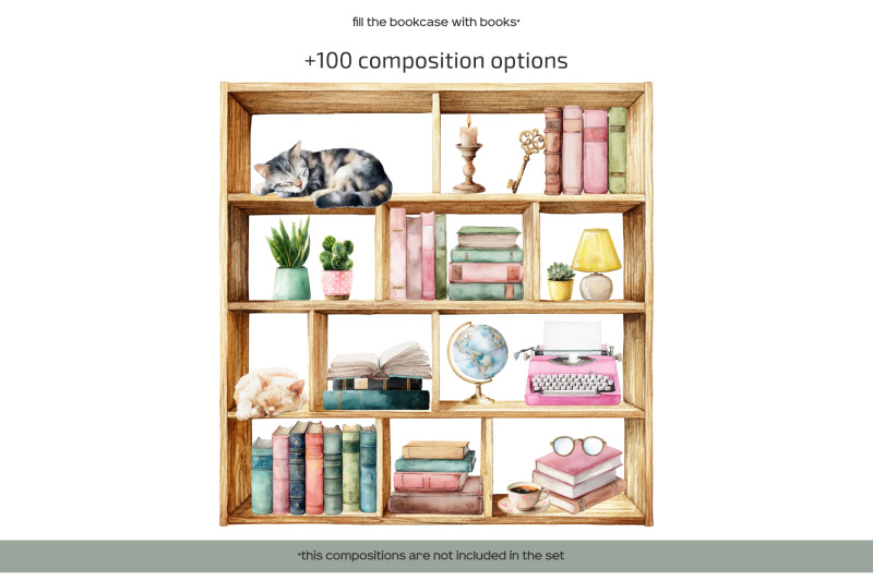 watercolor-book-lover-clipart-book-lovers-day-i-love-reading-set