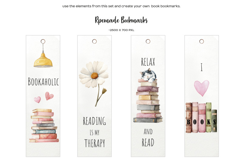 watercolor-book-lover-clipart-book-lovers-day-i-love-reading-set