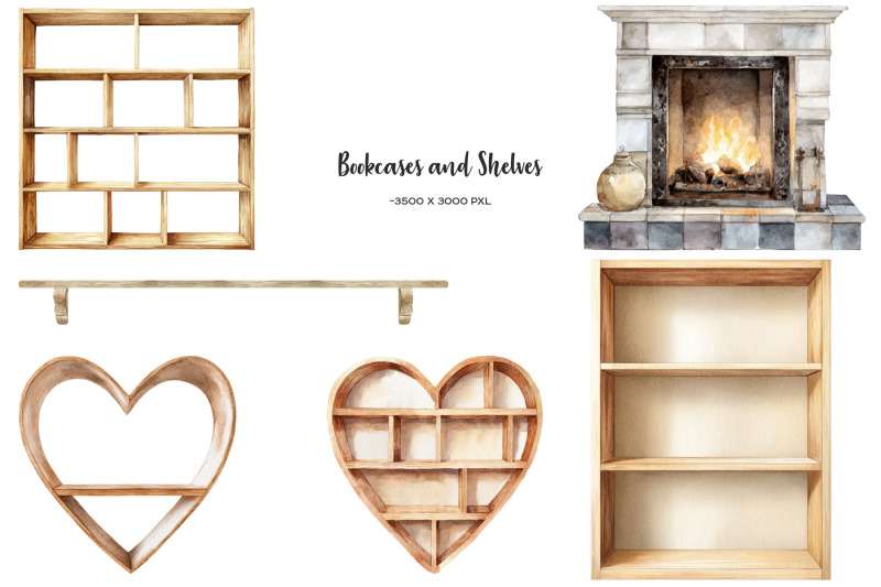 watercolor-book-lover-clipart-book-lovers-day-i-love-reading-set