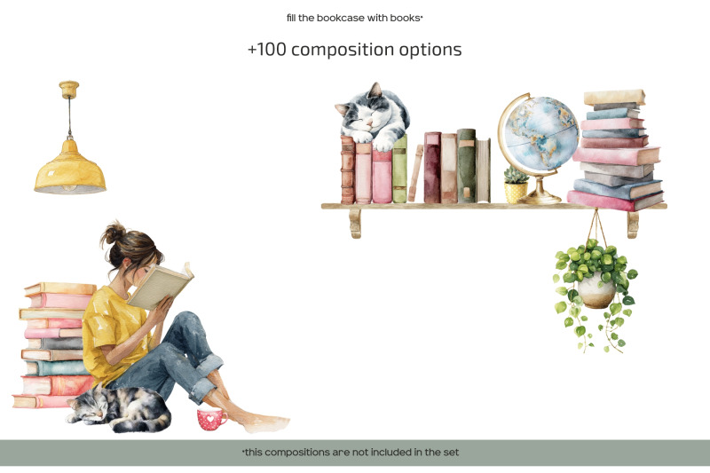 watercolor-book-lover-clipart-book-lovers-day-i-love-reading-set