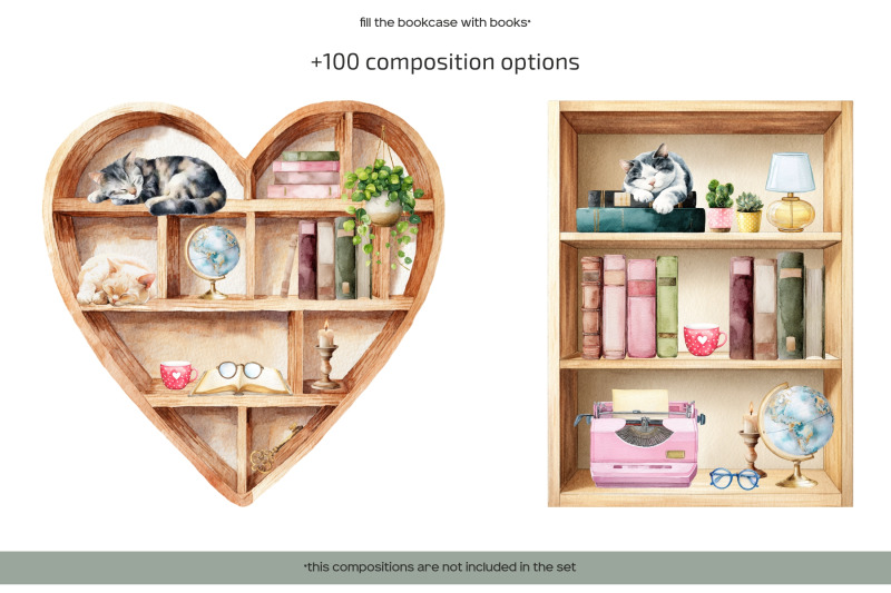 watercolor-book-lover-clipart-book-lovers-day-i-love-reading-set