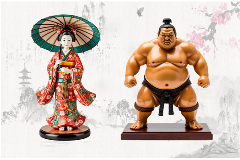 japan-tempura-sushi-rolls-sauce-fan-teapot-carp-png