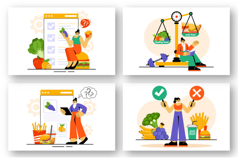 9-healthy-vs-unhealthy-food-choice-illustration