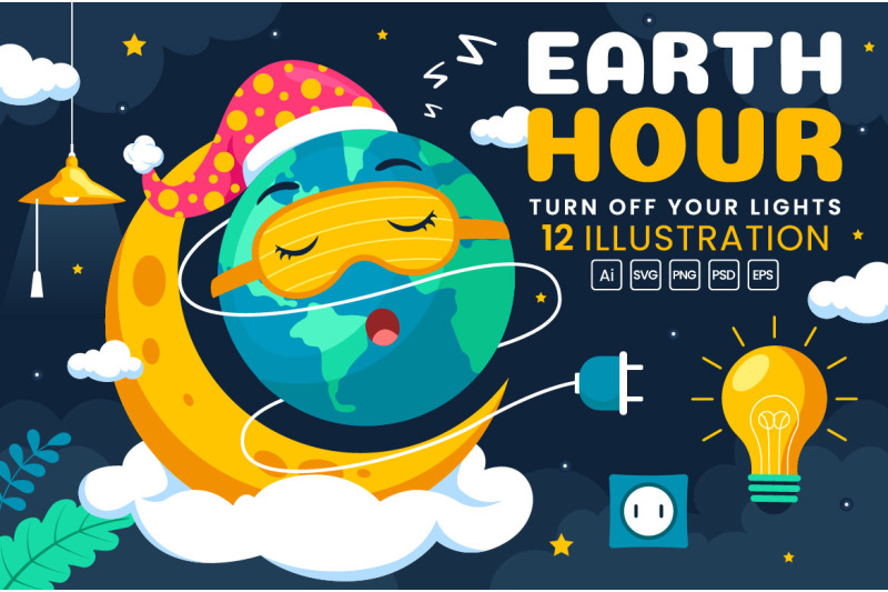 12-happy-earth-hour-day-illustration