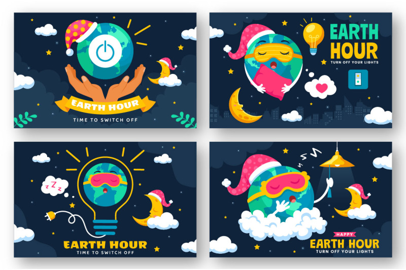 12-happy-earth-hour-day-illustration