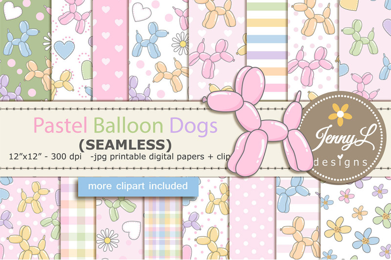 pastel-balloon-dog-seamless-digital-paper-and-clipart