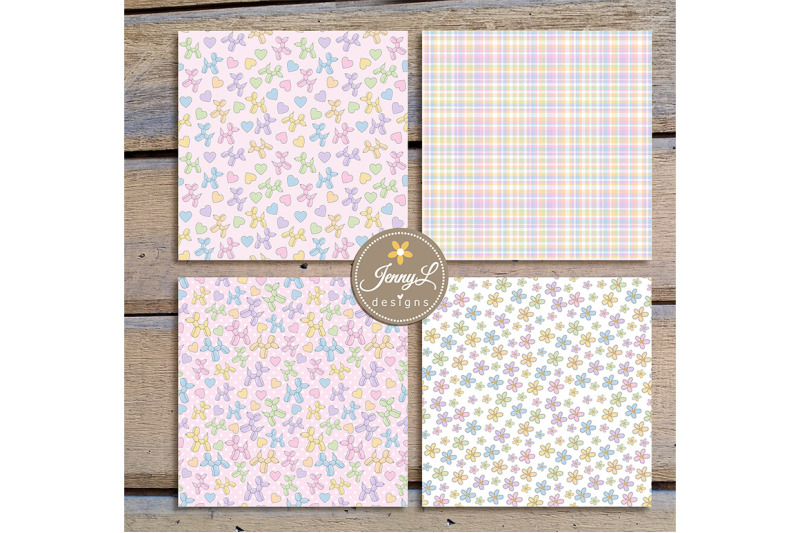 pastel-balloon-dog-seamless-digital-paper-and-clipart
