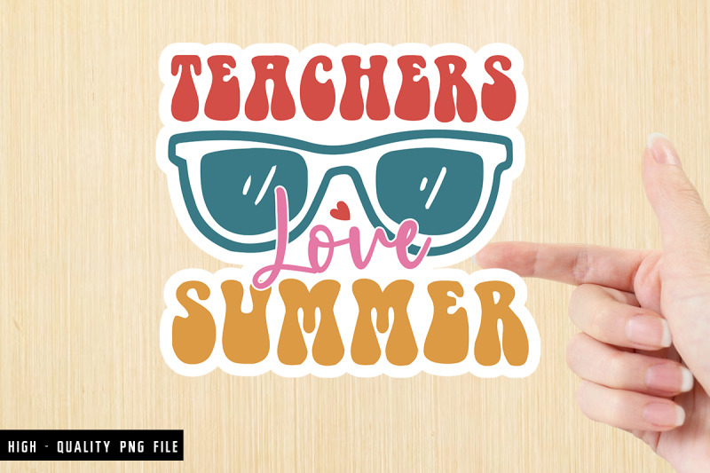 retro-teacher-sticker-bundle