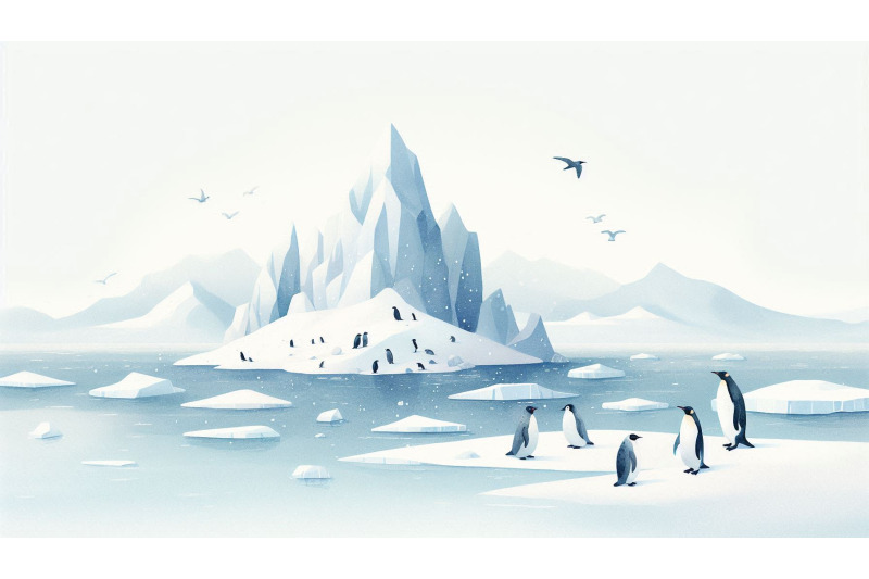 arctic-icebergs-penguins