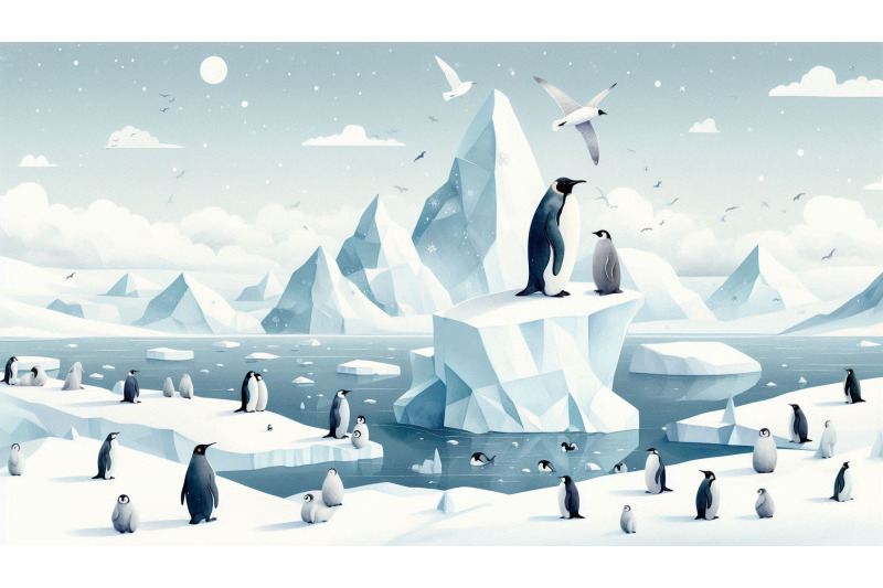 arctic-icebergs-penguins