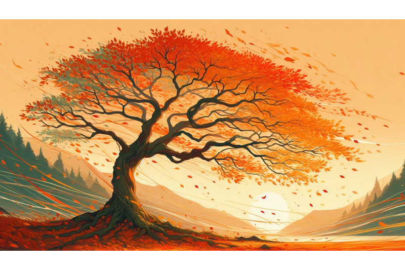 autumn-leaves-breezy-tree