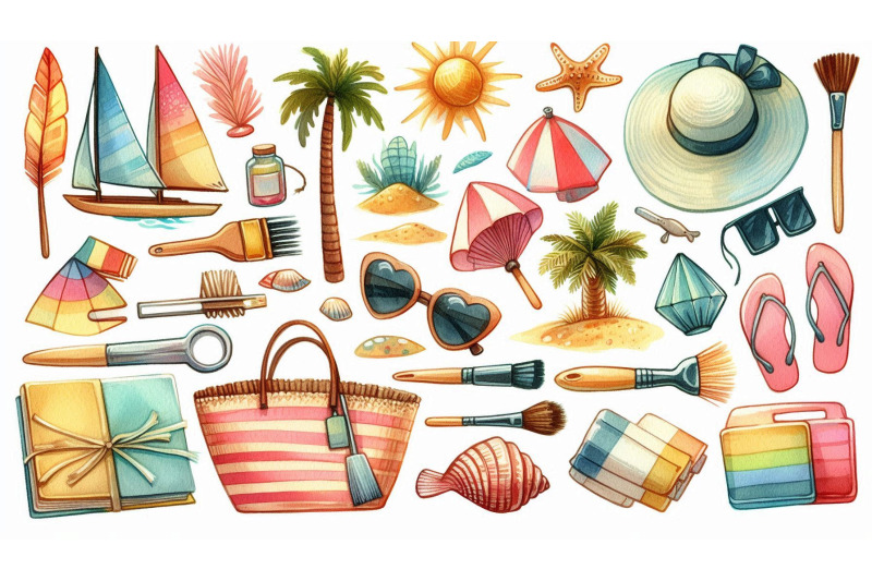 beach-brush-collage
