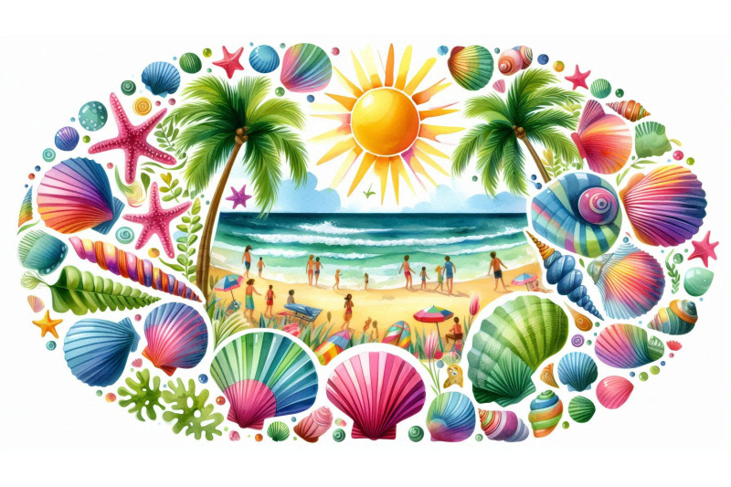 beach-collage