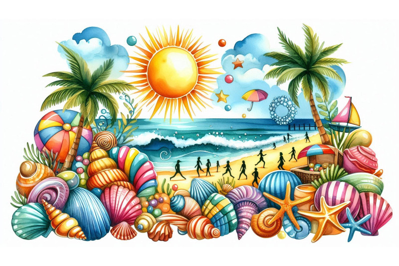 beach-collage