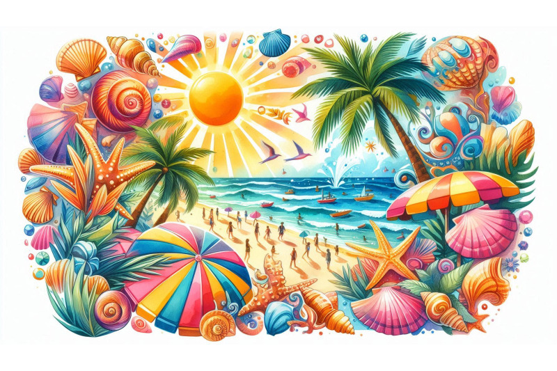 beach-collage