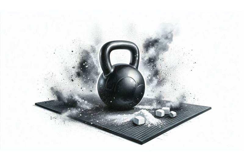 black-kettlebell-mat