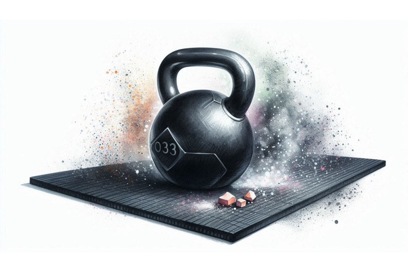 black-kettlebell-mat