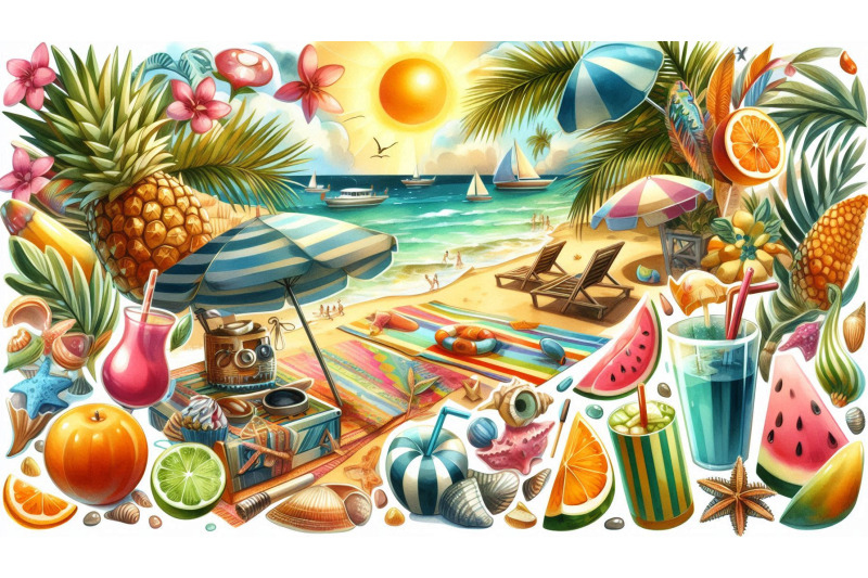 bright-beach-collage