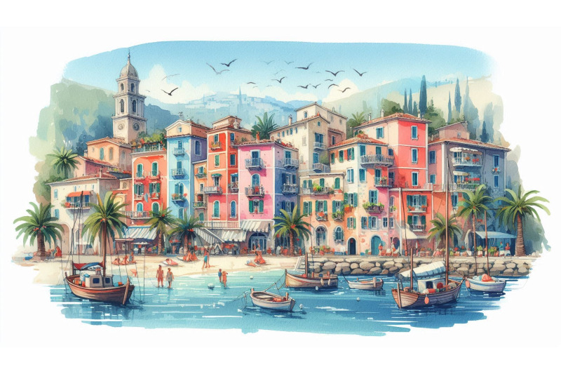 bright-coastal-town