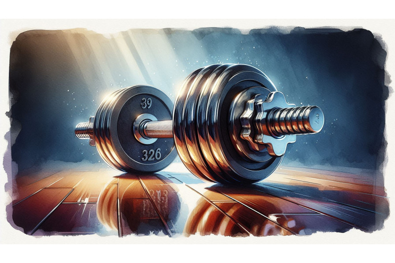 chrome-dumbbell-floor
