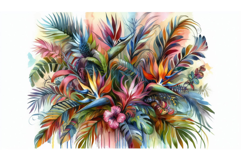 colorful-jungle-flora