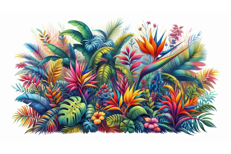 colorful-jungle-flora