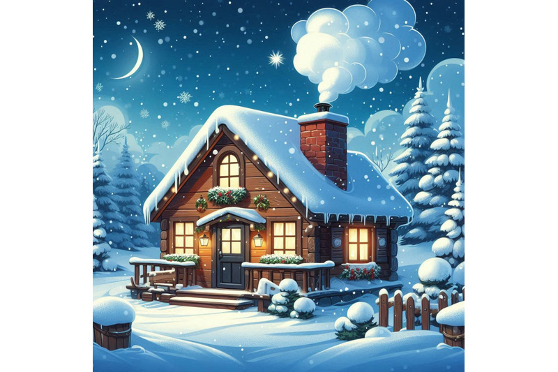 cozy-cabin-in-snow