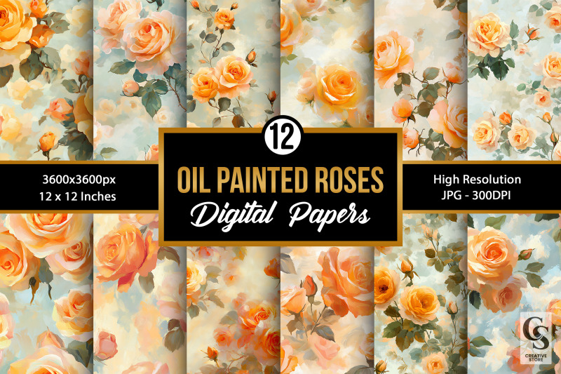 oil-painted-orange-rose-flowers-seamless-pattern