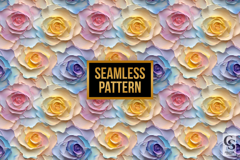pastel-impasto-painted-roses-seamless-patterns