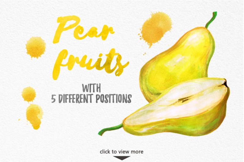 watercolor-fruits