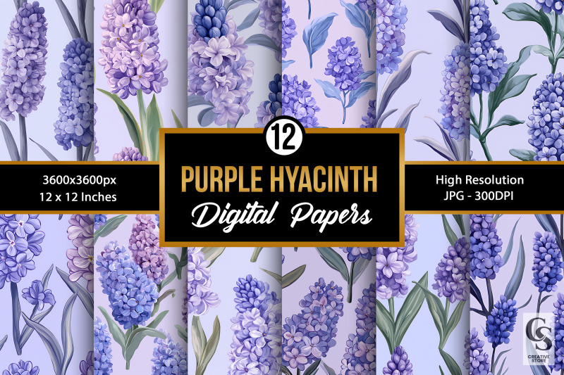 purple-hyacinth-flowers-seamless-pattern