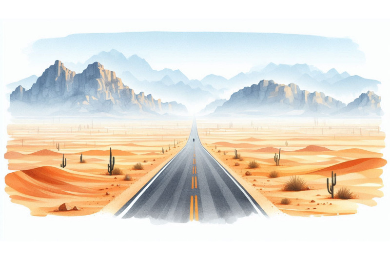 endless-desert-road