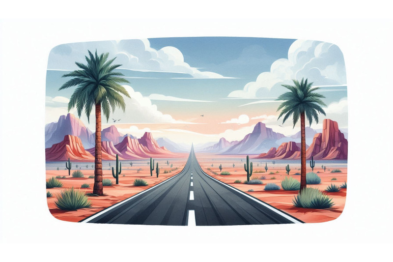 endless-desert-road