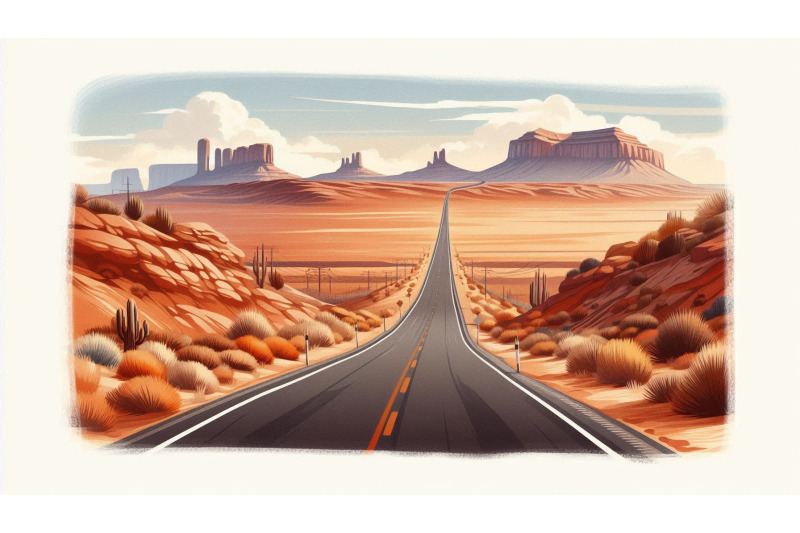 endless-desert-road