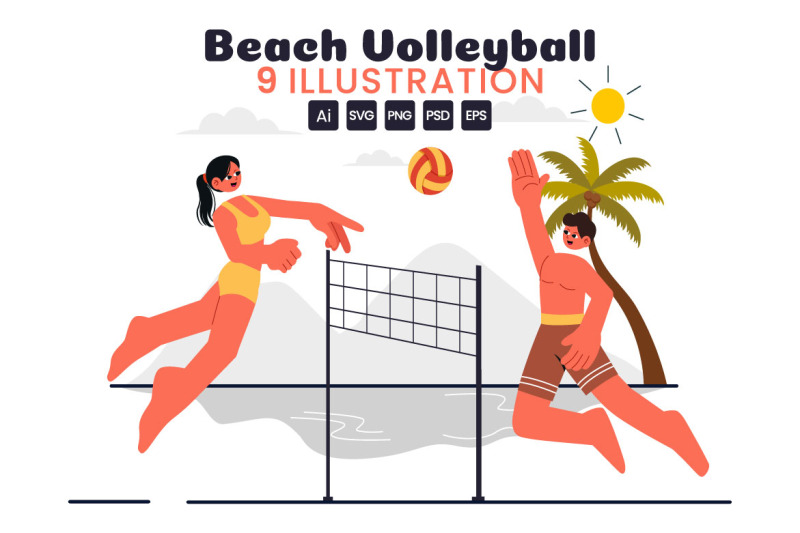 9-beach-volleyball-player-illustration